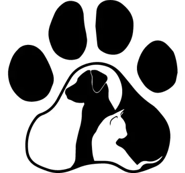 Wandtattoo Haustier Katze und hund  - TenStickers