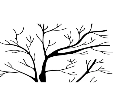 Wandtattoo natur mit verzweigtem baumdesign - TenStickers