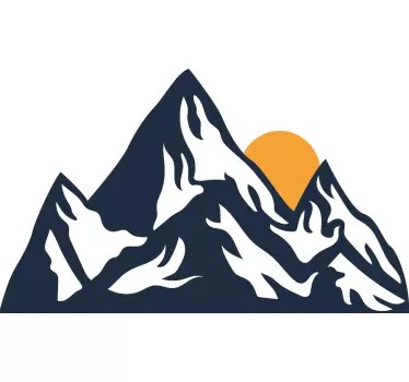 Wandtattoo natur berglandschaft sonnenaufgang - TenStickers
