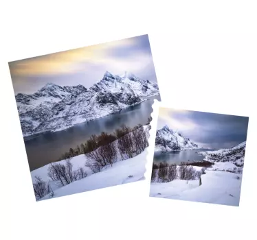 Wandtattoo natur malerische berglandschaft - TenStickers