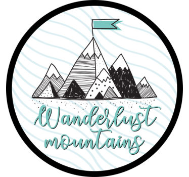Aufkleber Auto Fernweh berge - TenStickers