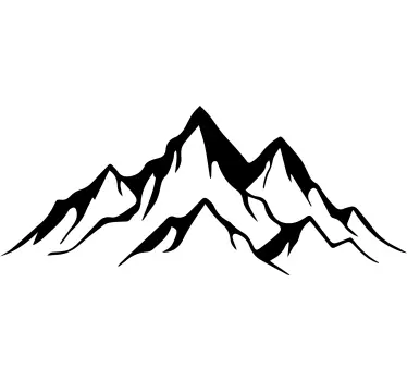 Wandtattoo mit Natur Berge und Landschaft - TenStickers