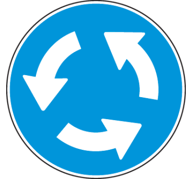 Kreisverkehr Aufkleber - TenStickers