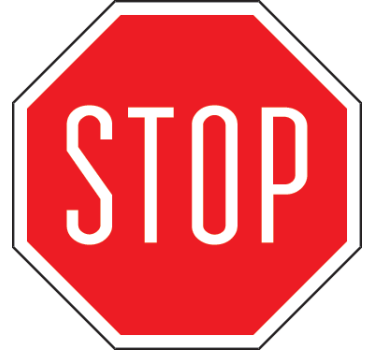 Stopschild Aufkleber - TenStickers