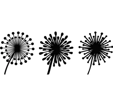Blume Aufkleber Verschiedene arten von löwenzahn - TenStickers