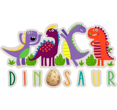 Dino Aufkleber Dinosaurier Freunde crew - TenStickers