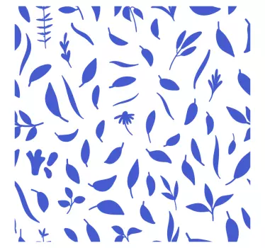 Fliesenaufkleber botanisches blattdesign - TenStickers