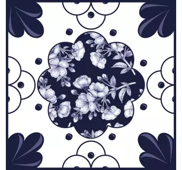 Fliesenaufkleber mit botanischem motiv - TenStickers