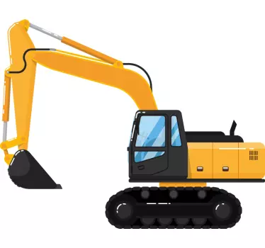 Tuning aufkleber für bagger baumaschine - TenStickers