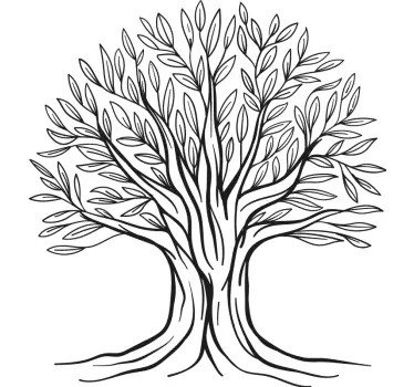 Wandtattoo natur mit design von baumzweigen - TenStickers