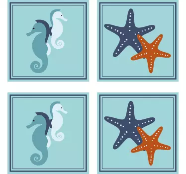 Fliesenfolie Marinestil - TenStickers