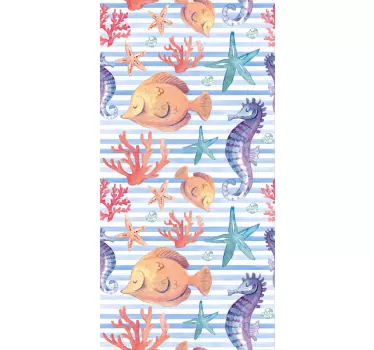 Fisch aufkleber lebendige meeresbewohner - TenStickers