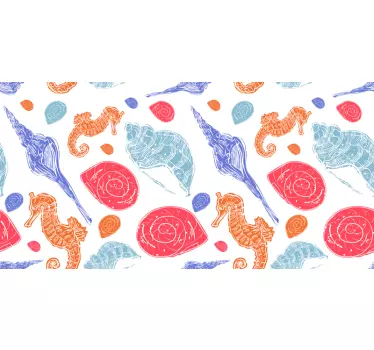 Fisch aufkleber bunte meeresbewohner - TenStickers