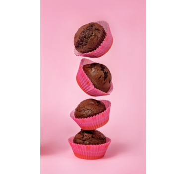 Kühlschrank Folie gestapelte Muffins - TenStickers