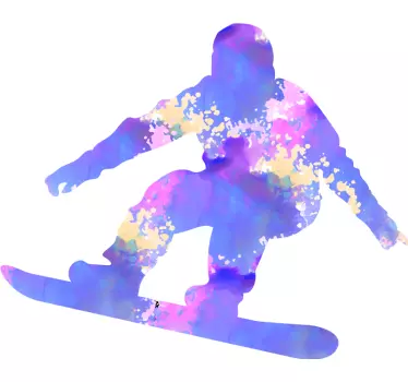 Wandtattoo extremsport snowboardbewegung - TenStickers