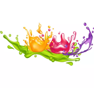 Wandtattoo ornament farbige akzente - TenStickers