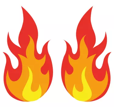 Aufkleber Auto Doppelfeuer - TenStickers