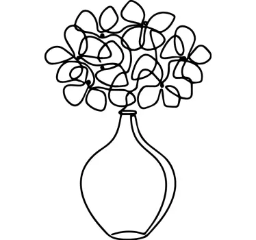 Wandtattoo blumen künstlerische blumenkomposition - TenStickers