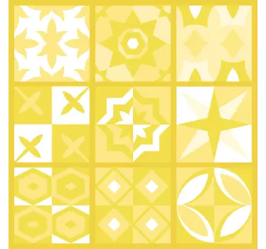 Fliesenaufkleber im geometrischen design - TenStickers