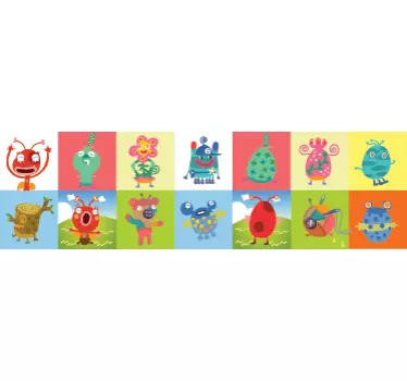 Monster Kinderzimmer Bordüre - TenStickers