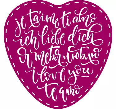 Wandtattoo rezept herzliche liebesbotschaften - TenStickers