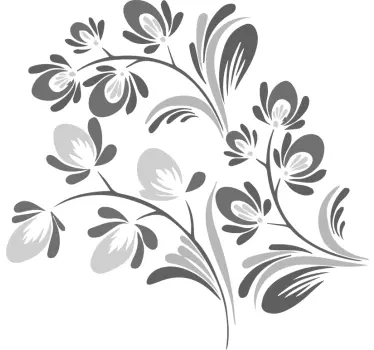 Wandtattoo schlichtes Ornament - TenStickers
