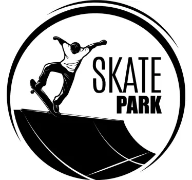 Wandtattoo extremsport skater beim trick - TenStickers