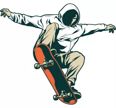 Wandtattoo extremsport skateboard trick action - TenStickers