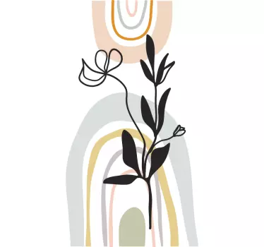 Wandtattoo natur elegante botanische motive - TenStickers