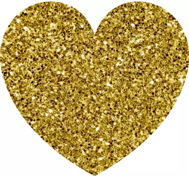 Liebe sticker mit glitzerndem herzmuster - TenStickers
