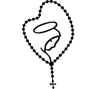Aufkleber Rosenkranz - TenStickers