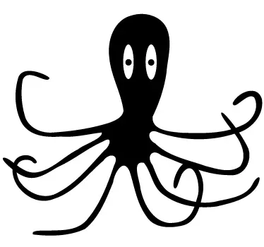 Krake Aufkleber - TenStickers
