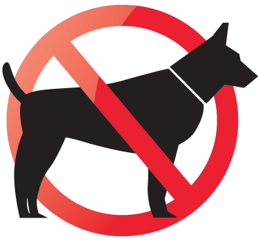 Hunde verboten Schaufenster Aufkleber - TenStickers