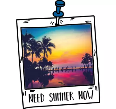 Wandtattoo natur sommerlandschaft rahmung - TenStickers