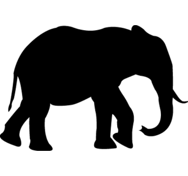 Elefant Sticker - TenStickers