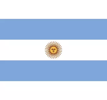 Argentinien Flagge Aufkleber - TenStickers