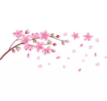 Wandtattoo blumen kirschblütenzweig - TenStickers