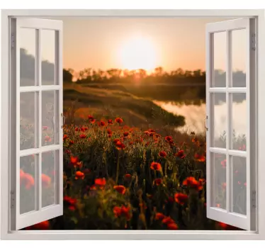 Wandtattoo Natur fensteransicht öffnen - TenStickers