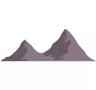 Wandtattoo natur gebirgszug skizze - TenStickers