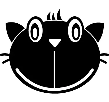 Katzengesicht Tafelfolie - TenStickers
