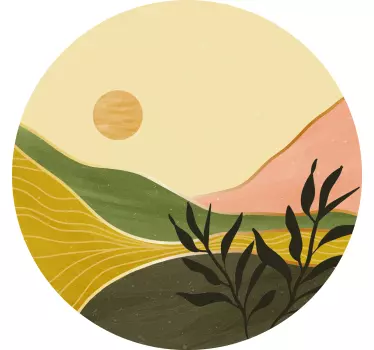 Wandtattoo natur ruhige landschaftsszene - TenStickers