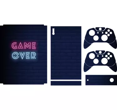 Xbox skin mit neon spielphrase - TenStickers