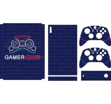 Xbox skin gamer club design - TenStickers