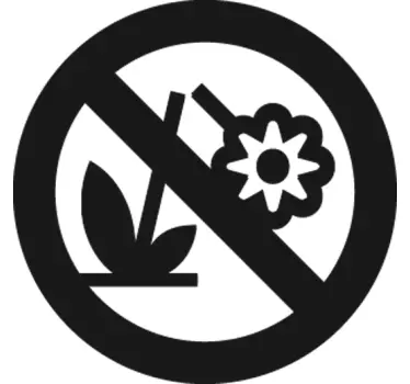 Keine Blumen pflücken Aufkleber - TenStickers