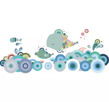 Wandtattoo Unterwasserwelt für Kinder - TenStickers