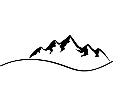 Wandtattoo natur grandiose berglandschaft - TenStickers