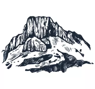 Wandtattoo natur alpenlandschaft - TenStickers