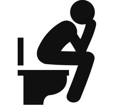 Wandtattoo Badezimmer WC Sticker Sitzen - TenStickers