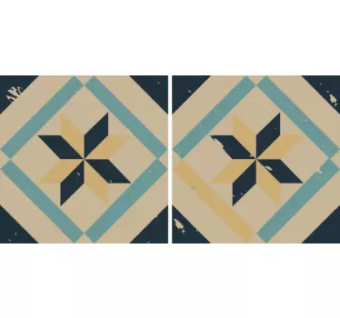 Fliesenaufkleber mit geometrischem muster - TenStickers