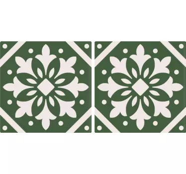 Fliesenaufkleber elegantes botanisches muster - TenStickers